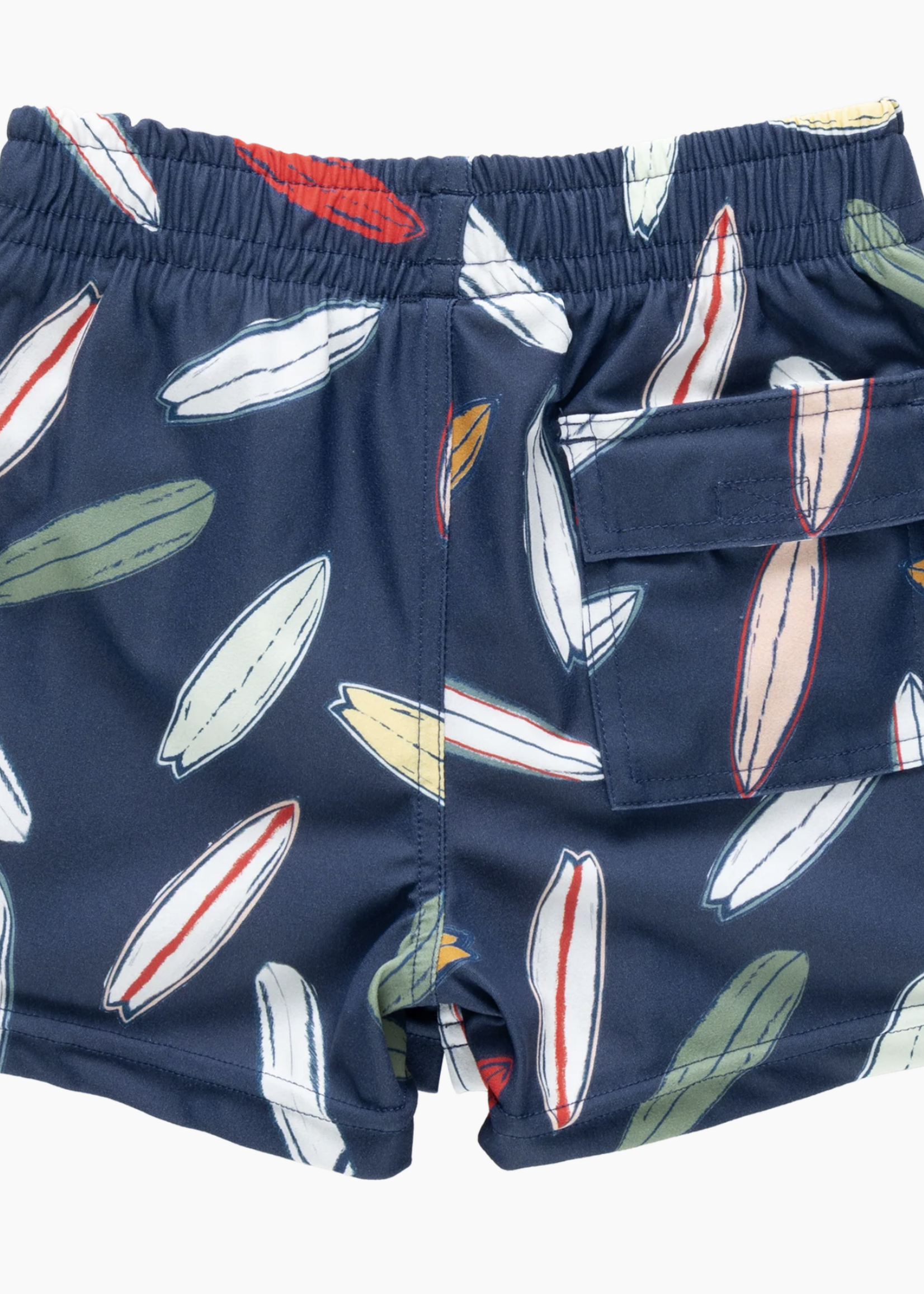 Pink Chicken boys swim trunk - navy surfboard
