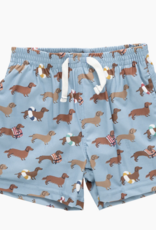 Pink Chicken boys swim trunk - swim dachshunds