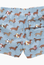 Pink Chicken boys swim trunk - swim dachshunds
