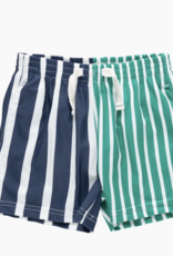 Pink Chicken baby boys swim trunk - multi stripe