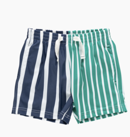 Pink Chicken baby boys swim trunk - multi stripe