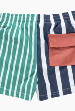 Pink Chicken baby boys swim trunk - multi stripe
