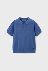 Mayoral Boys Knit S/S Polo Blue