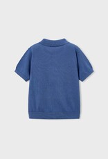 Mayoral Boys Knit S/S Polo Blue