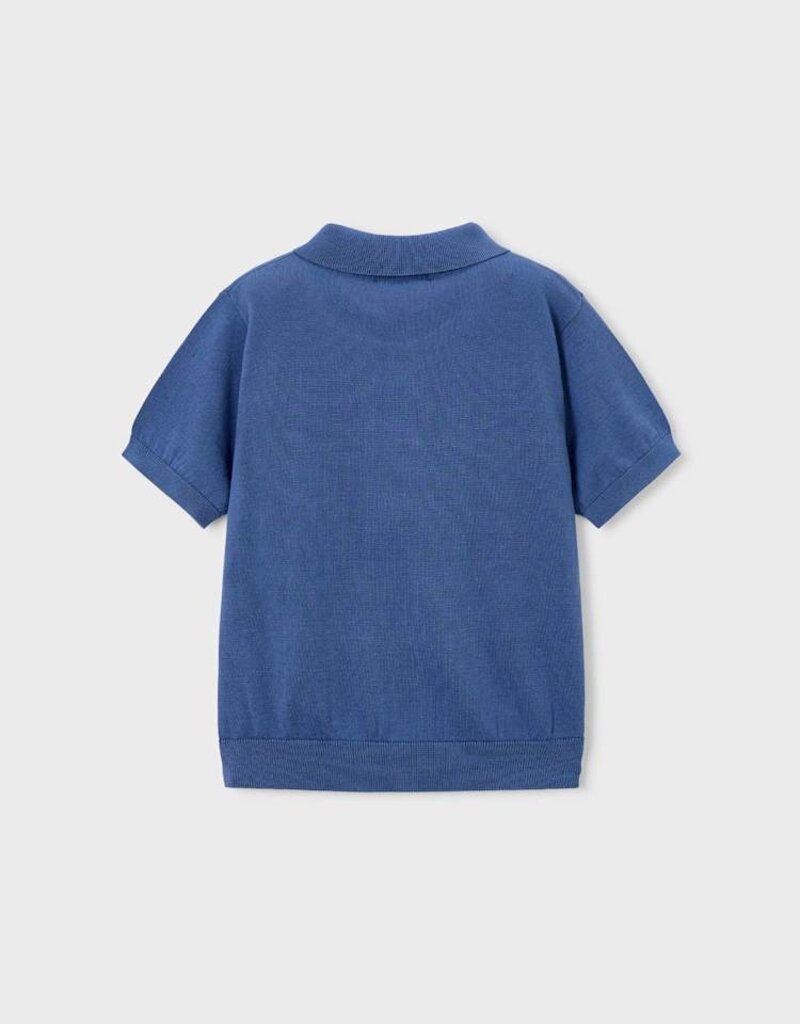 Mayoral Boys Knit S/S Polo Blue