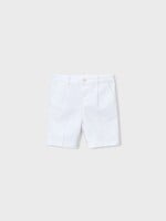 Mayoral Linen Suiting Shorts White