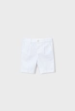 Mayoral Linen Suiting Shorts White