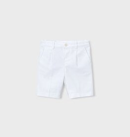 Mayoral Linen Suiting Shorts White
