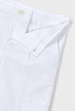 Mayoral Linen Suiting Shorts White