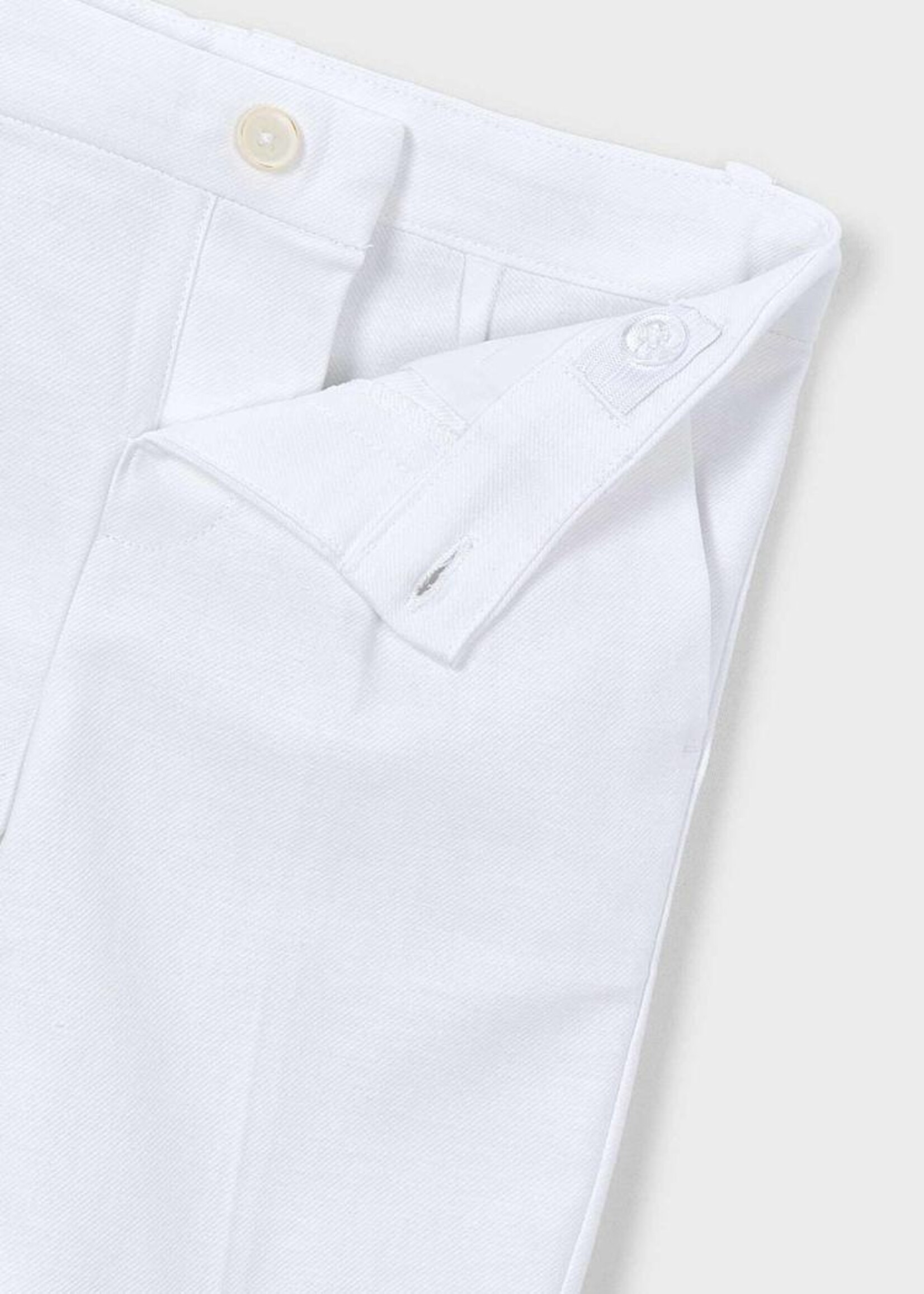 Mayoral Linen Suiting Shorts White