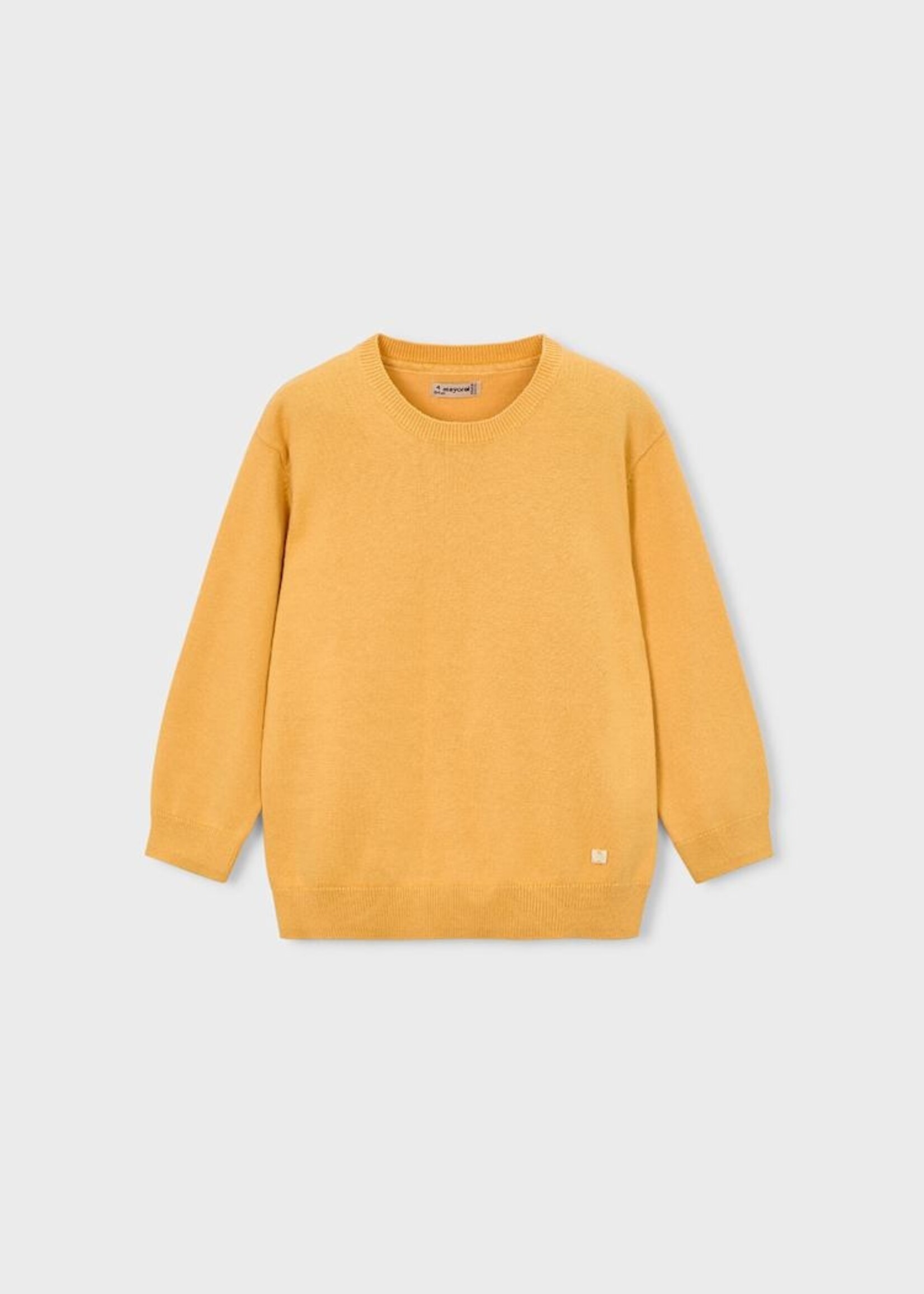 Mayoral Crew Neck Sweater Yellow