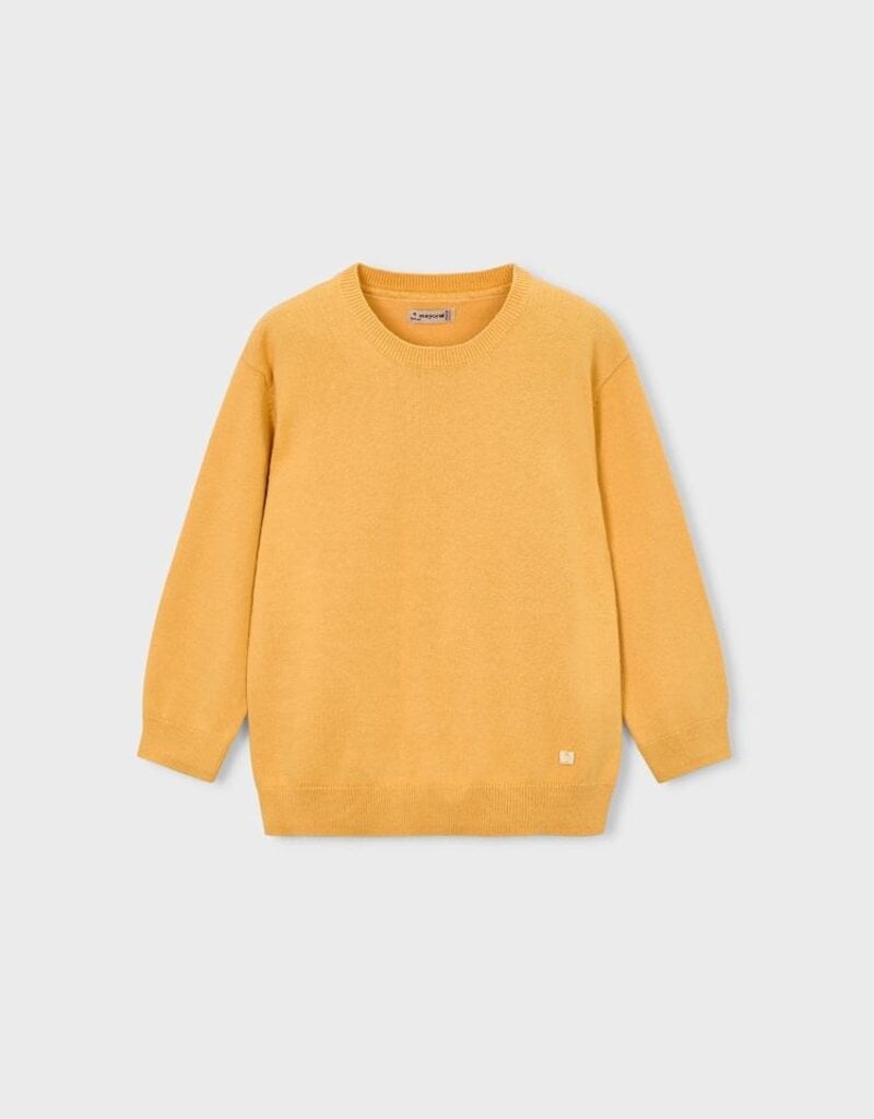 Mayoral Crew Neck Sweater Yellow