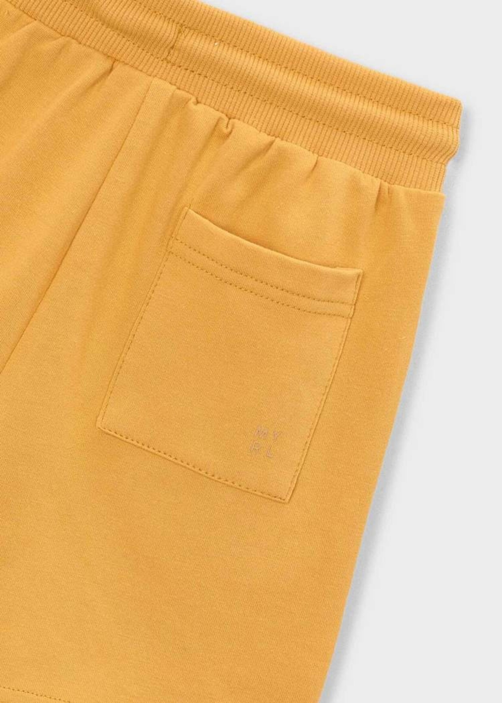 Mayoral Basic Fleece Shorts Yellow