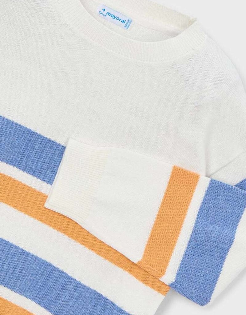 Mayoral Yellow/Blue Stripe Sweater
