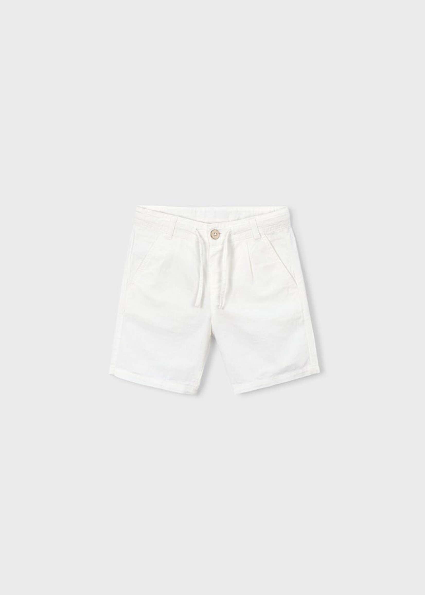 Mayoral Linen Shorts Cream