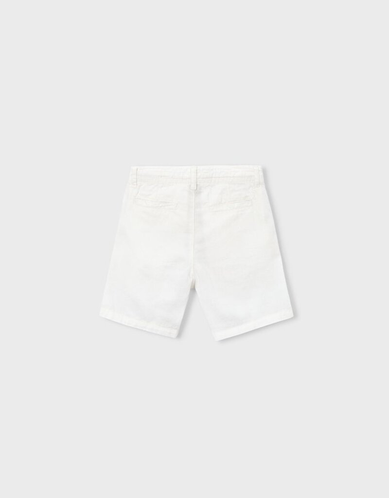 Mayoral Linen Shorts Cream
