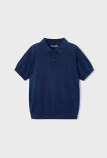Mayoral Boys Knit S/S Polo Atlantic