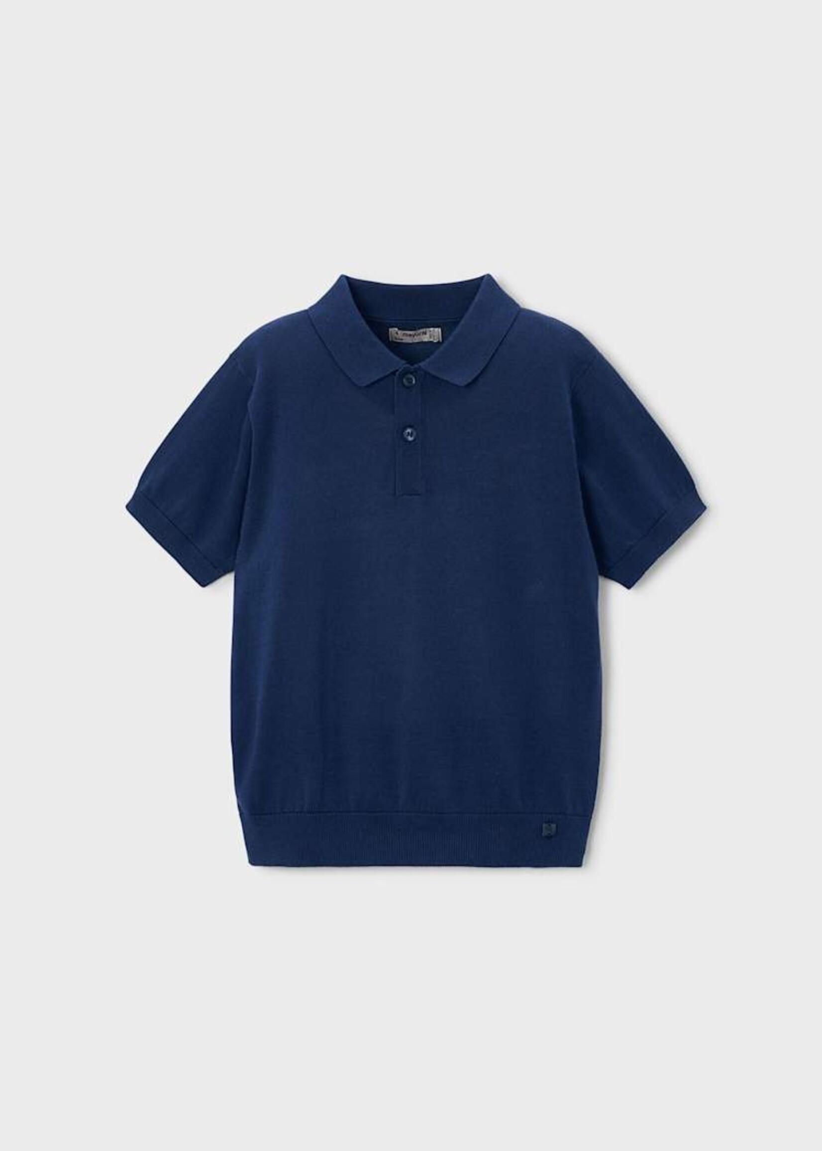 Mayoral Boys Knit S/S Polo Atlantic