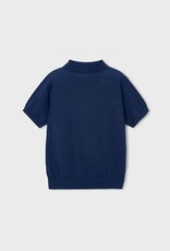 Mayoral Boys Knit S/S Polo Atlantic