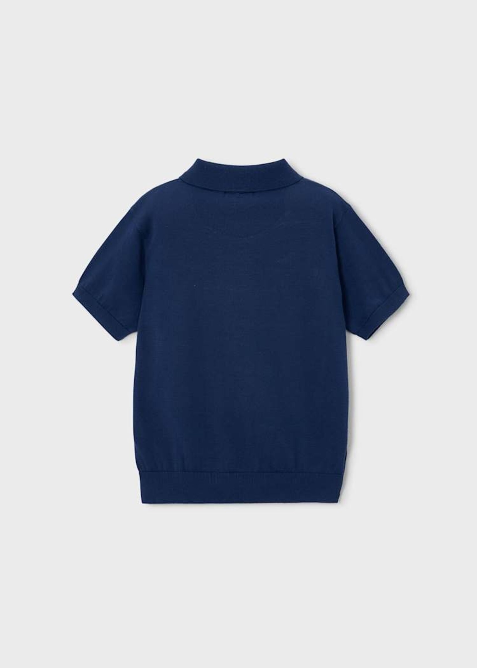 Mayoral Boys Knit S/S Polo Atlantic