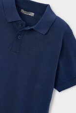 Mayoral Boys Knit S/S Polo Atlantic
