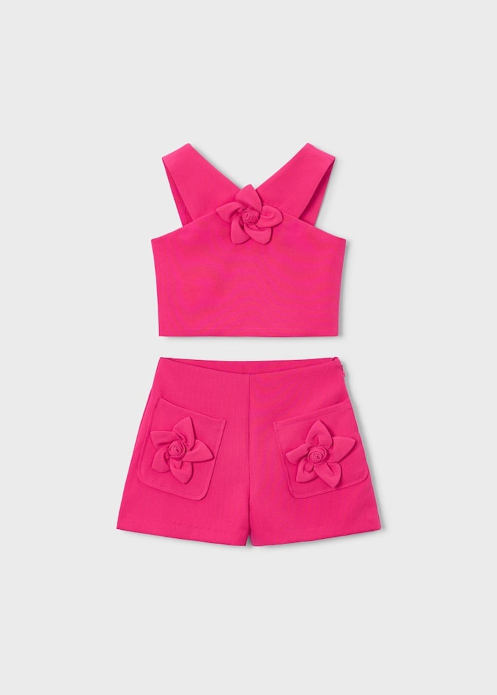 Mayoral Bermuda Fucshia Flower Set