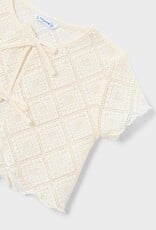 Mayoral Crochet S/S Top 2pc Set