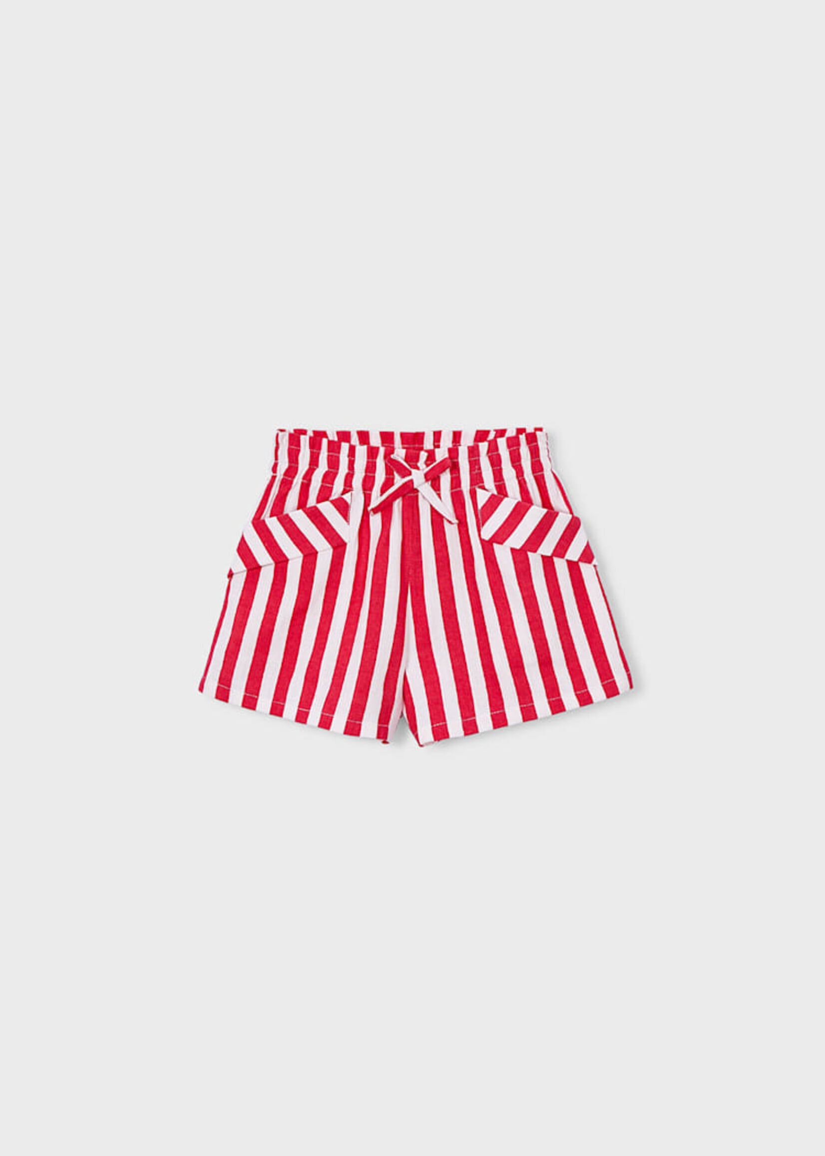 Mayoral Persimmon Stripe Shorts