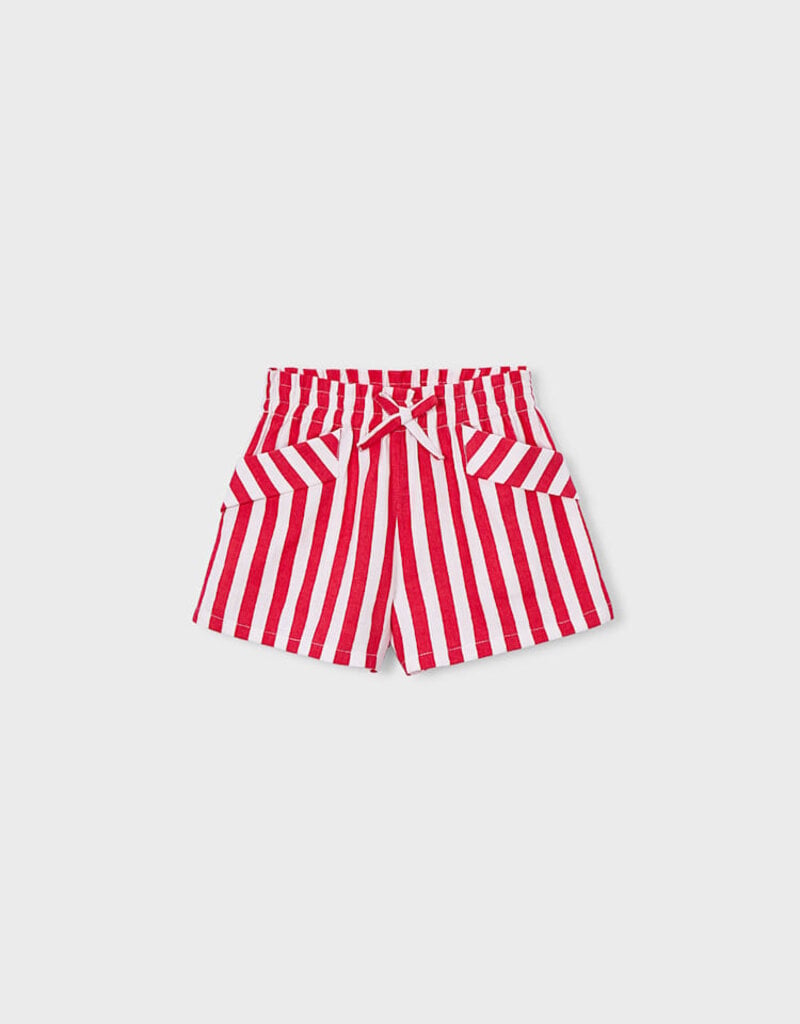 Mayoral Persimmon Stripe Shorts