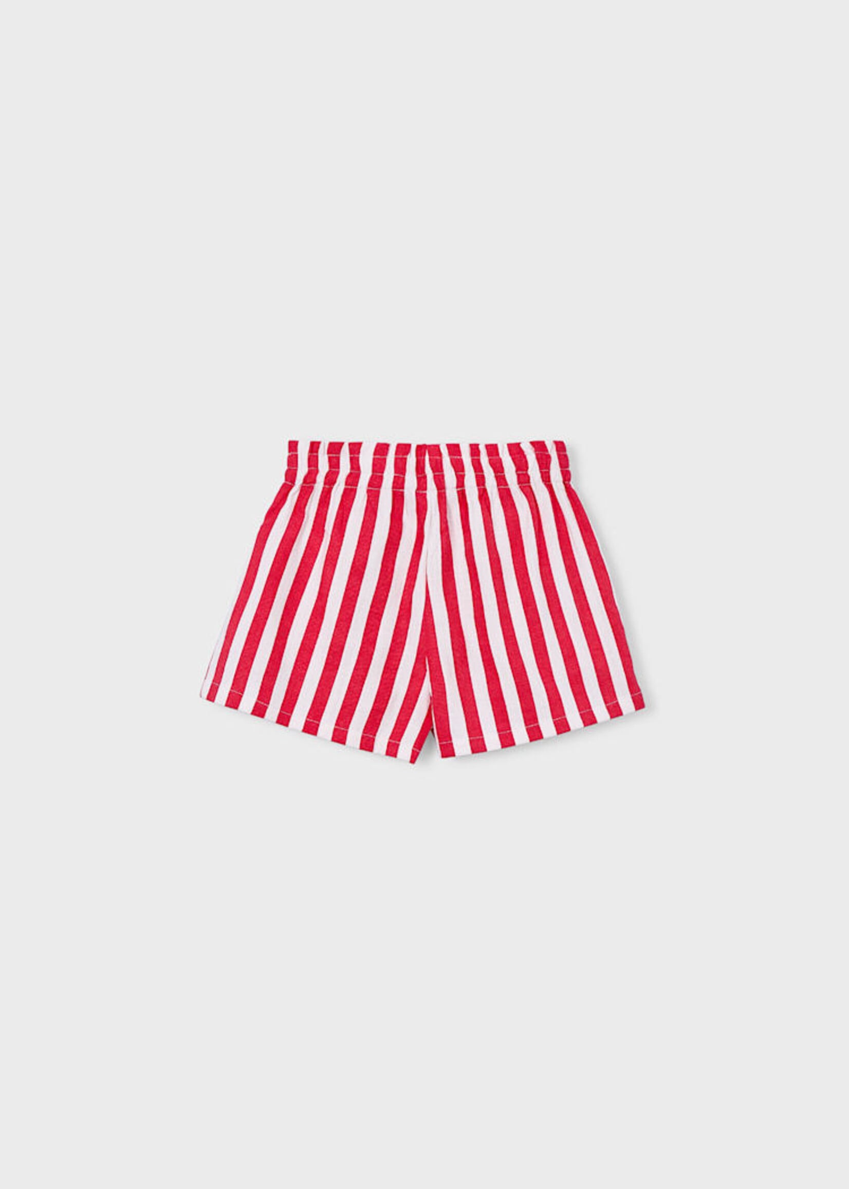 Mayoral Persimmon Stripe Shorts