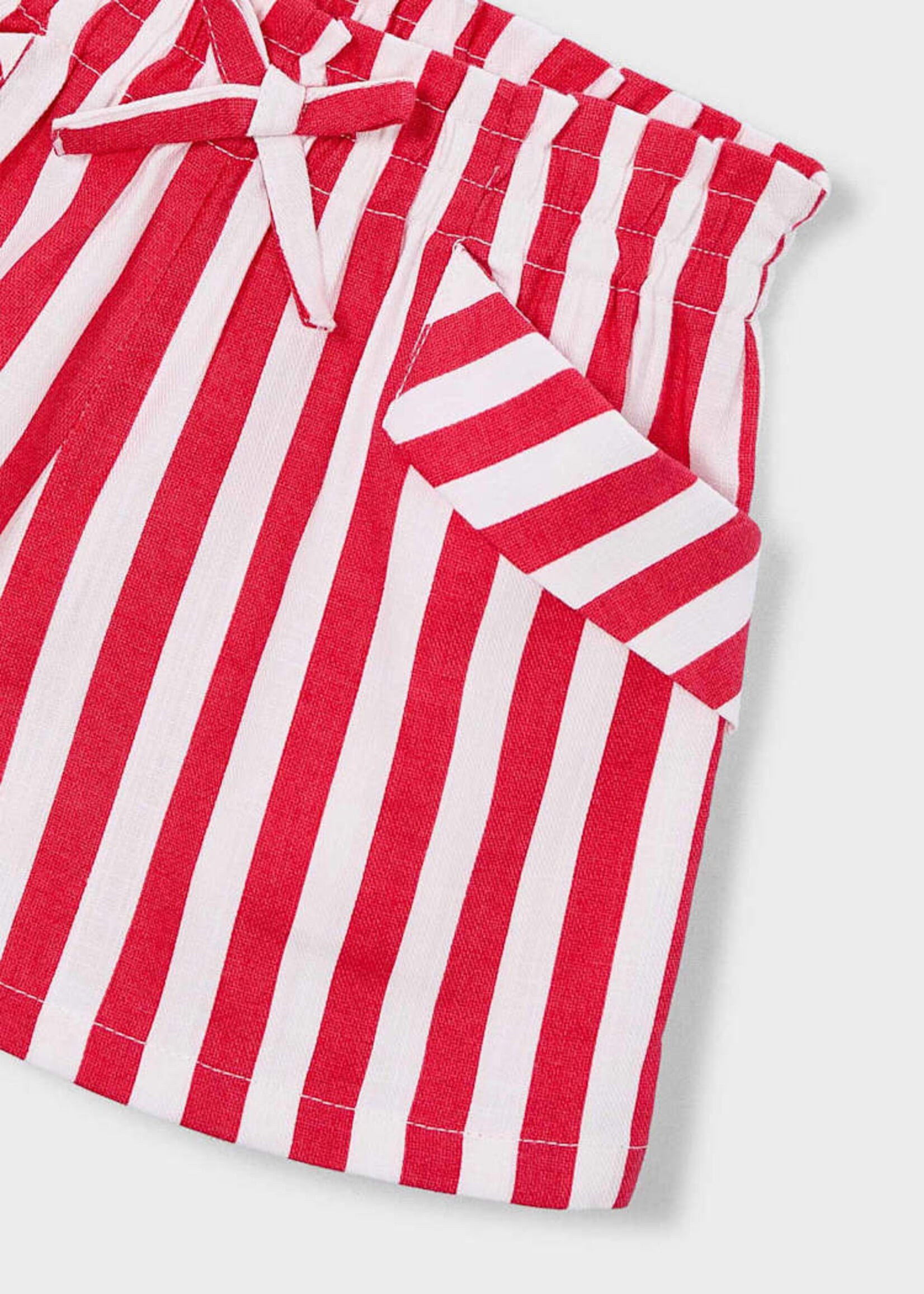 Mayoral Persimmon Stripe Shorts