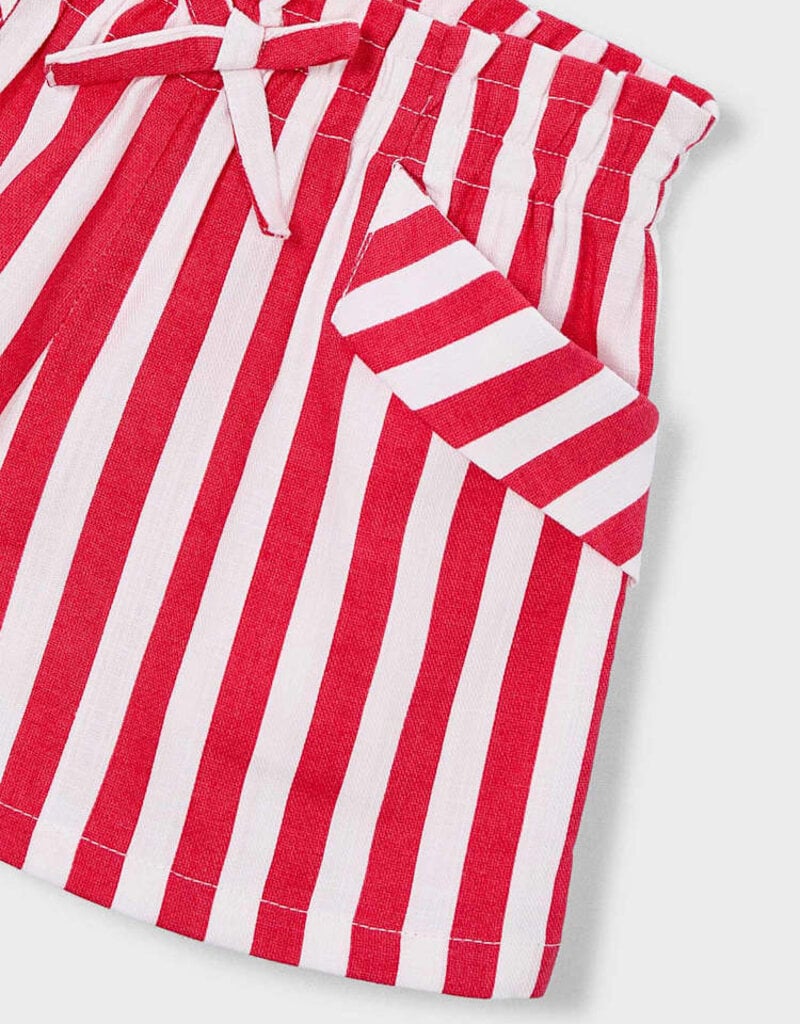 Mayoral Persimmon Stripe Shorts