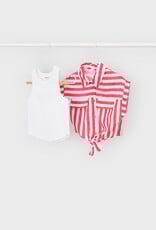 Mayoral Persimmon Stripe Top w/Tank Top
