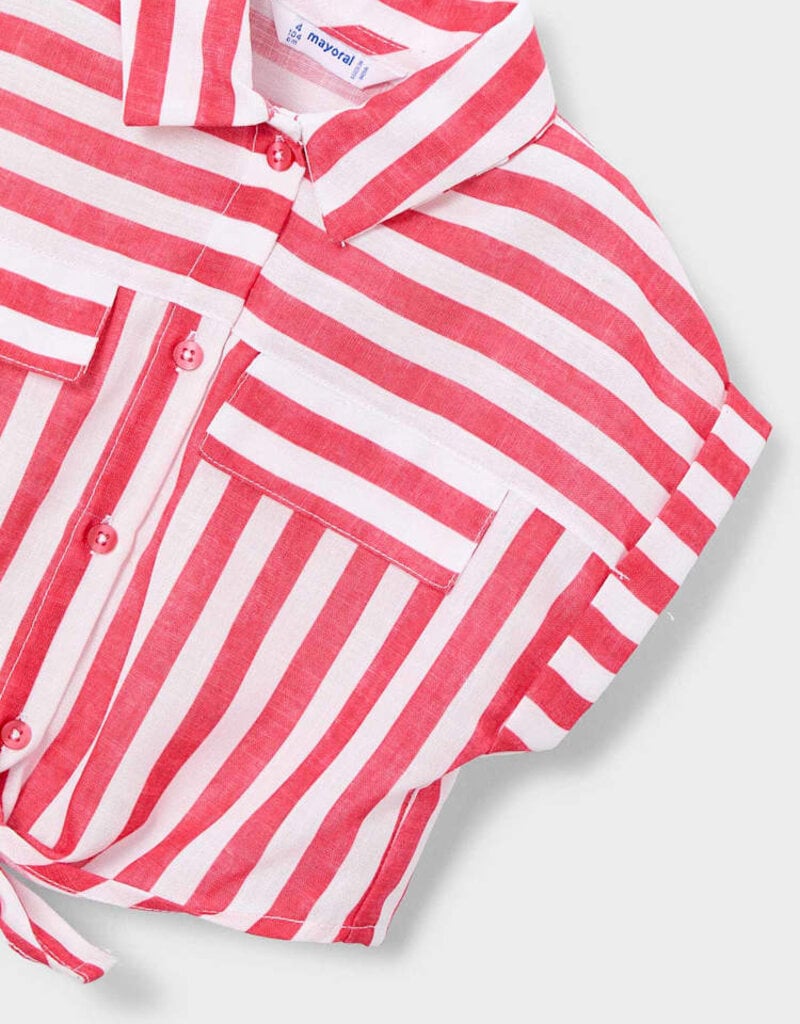 Mayoral Persimmon Stripe Top w/Tank Top