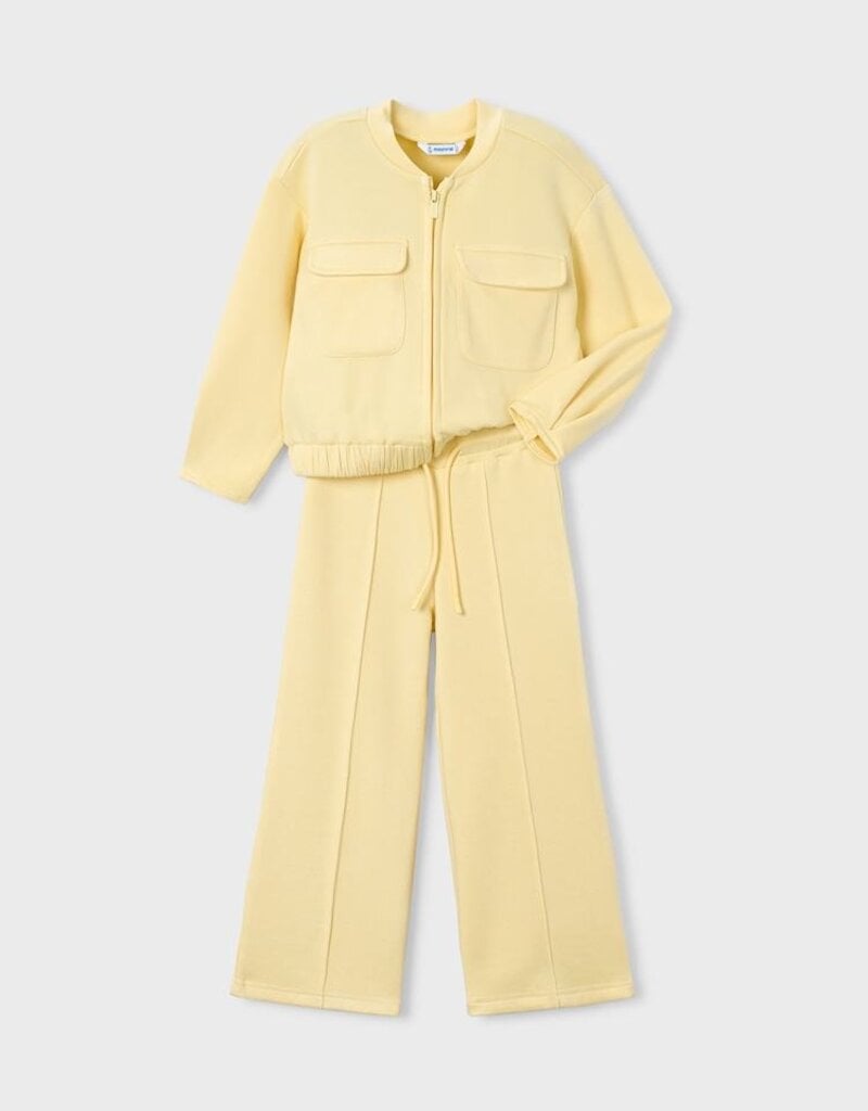 Mayoral Pique Track Suit Vanilla