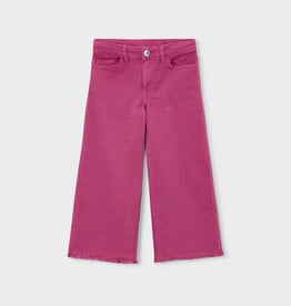 Mayoral Wide Leg Twill Pants Petal