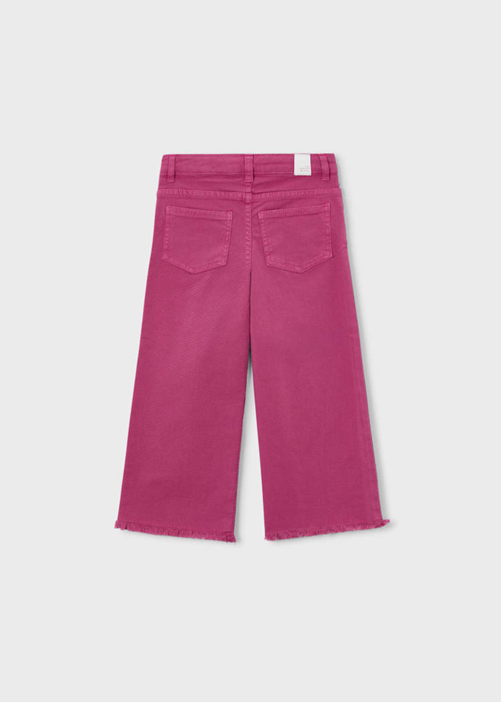 Mayoral Wide Leg Twill Pants Petal