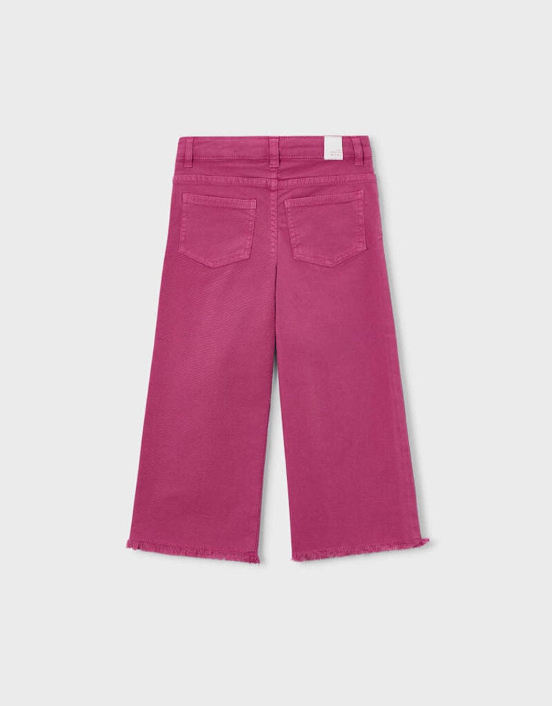 Mayoral Wide Leg Twill Pants Petal