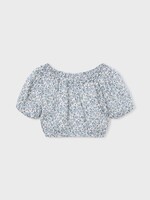 Mayoral SALE. Sky Blue Printed Dobby Top