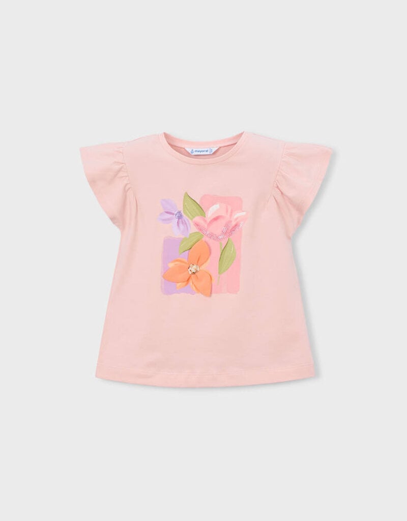 Mayoral Blossom Print S/S Top