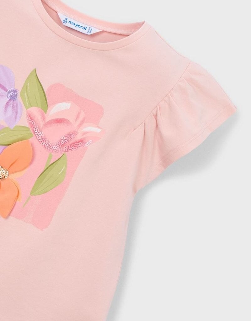 Mayoral Blossom Print S/S Top