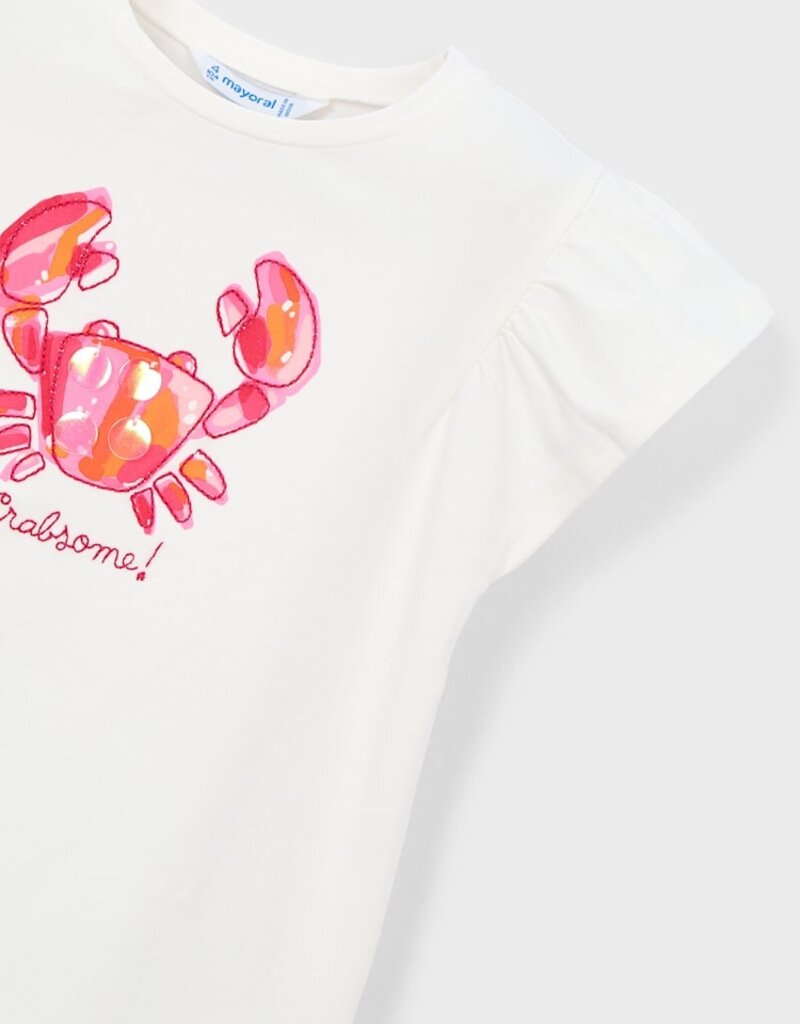 Mayoral Crab Print S/S Tee
