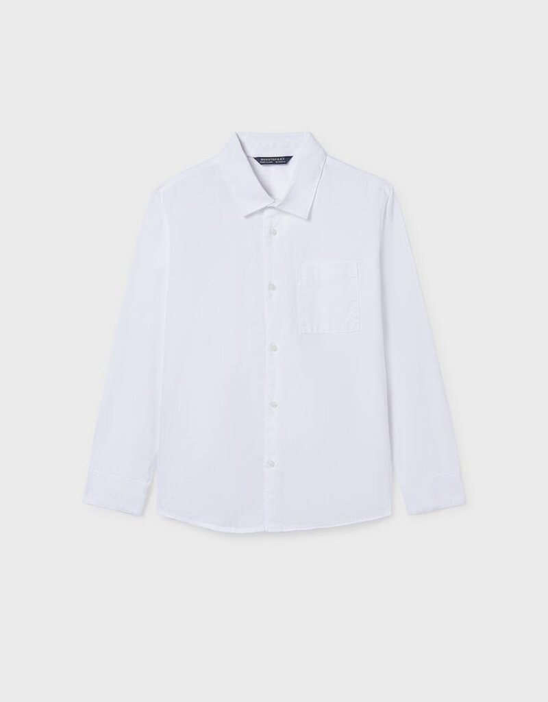 Mayoral L/S Buttondown Shirt White