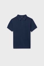 Mayoral Knit S/S Polo Atlantic