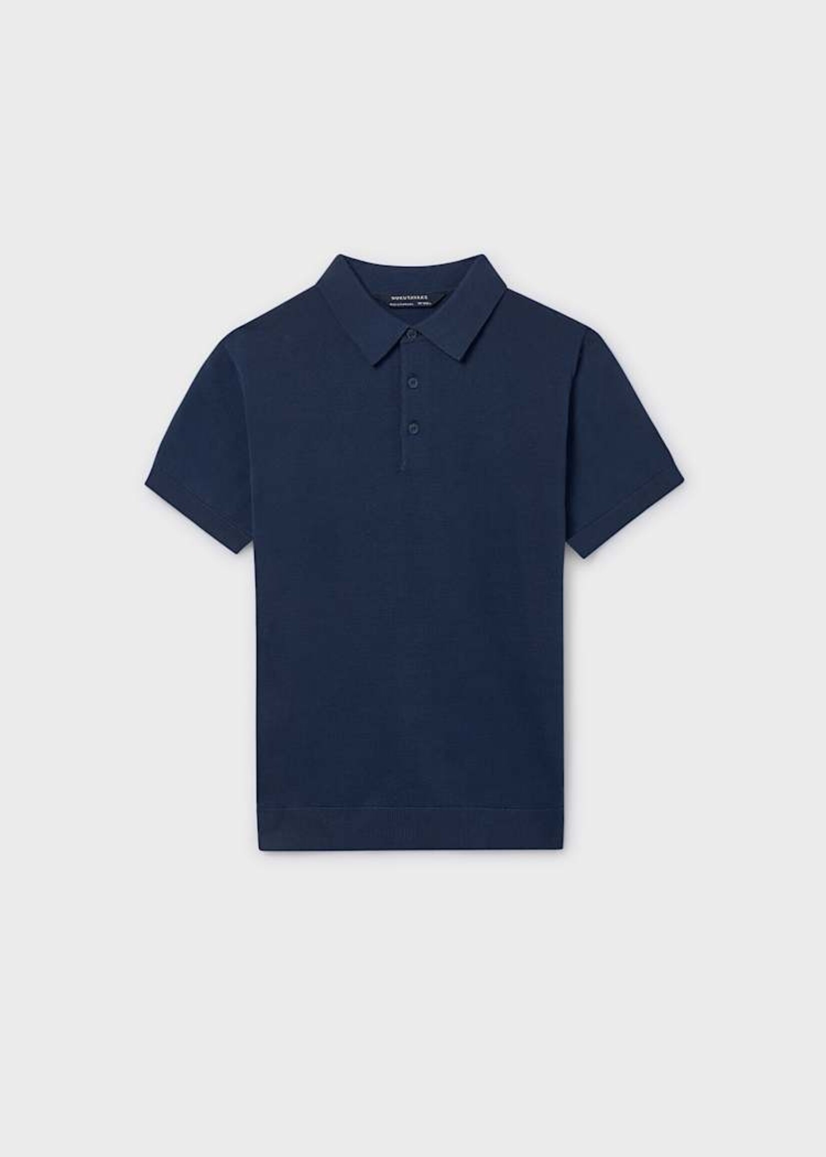 Mayoral Knit S/S Polo Atlantic
