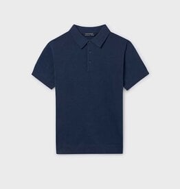 Mayoral Knit S/S Polo Atlantic