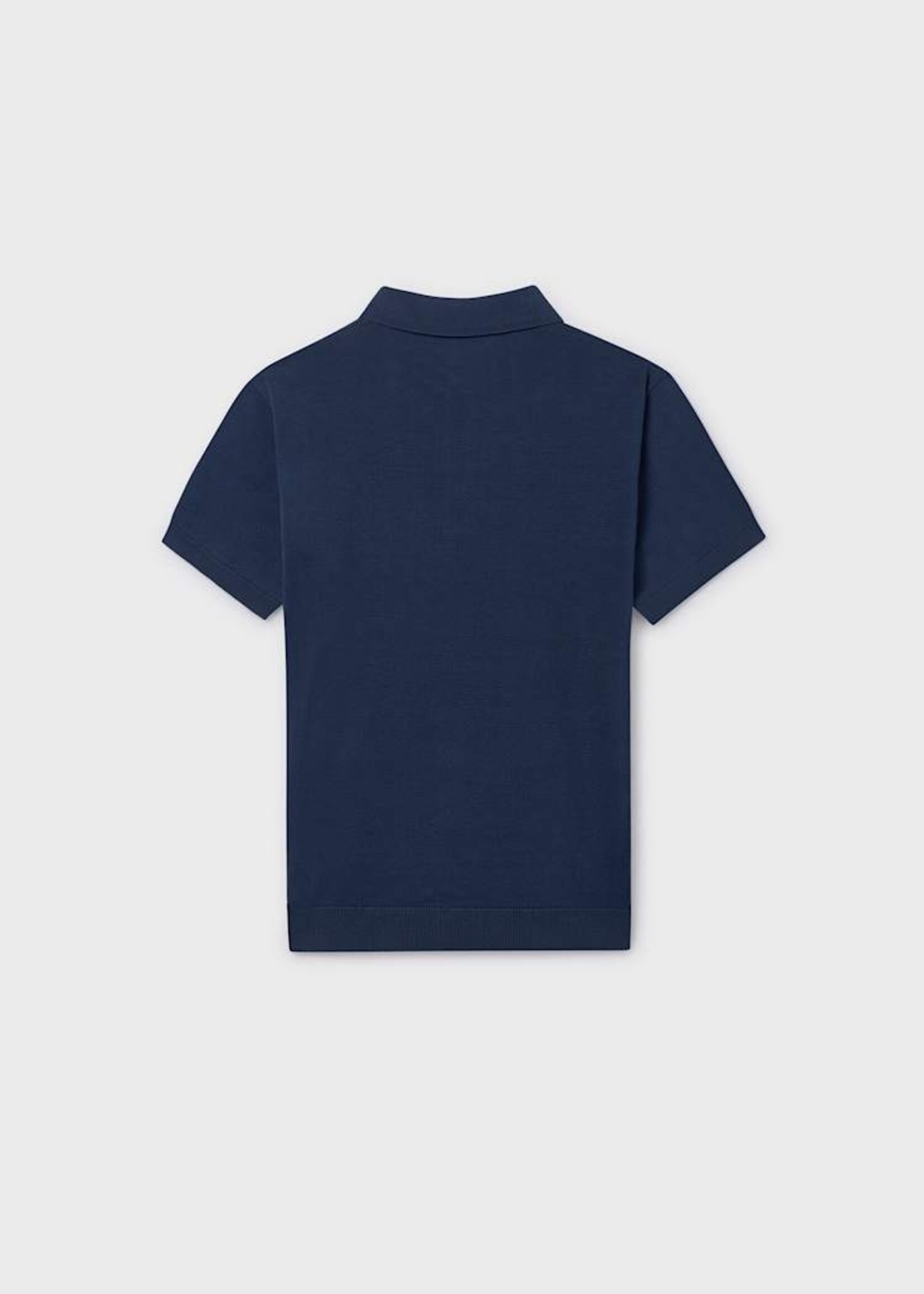 Mayoral Knit S/S Polo Atlantic