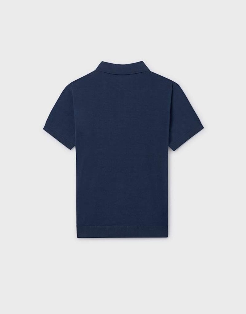 Mayoral Knit S/S Polo Atlantic