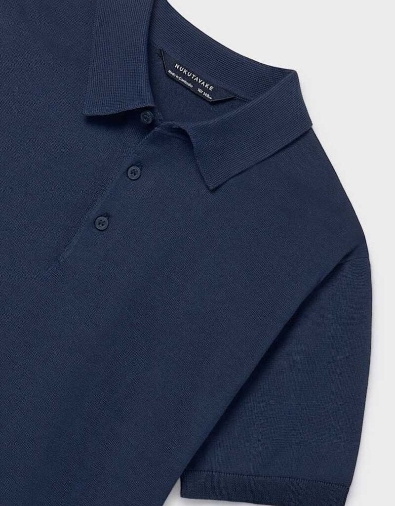 Mayoral Knit S/S Polo Atlantic
