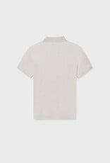 Mayoral Knit S/S Polo Stone